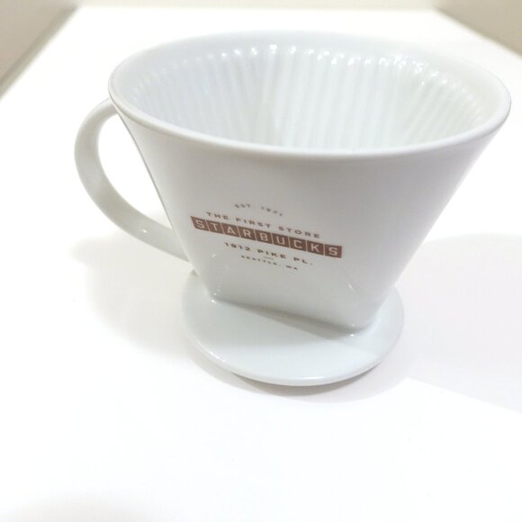 Rare Starbucks Siren Logo Ceramic Pour-Over Brewer In Mint Condition - Picture 2 of 9